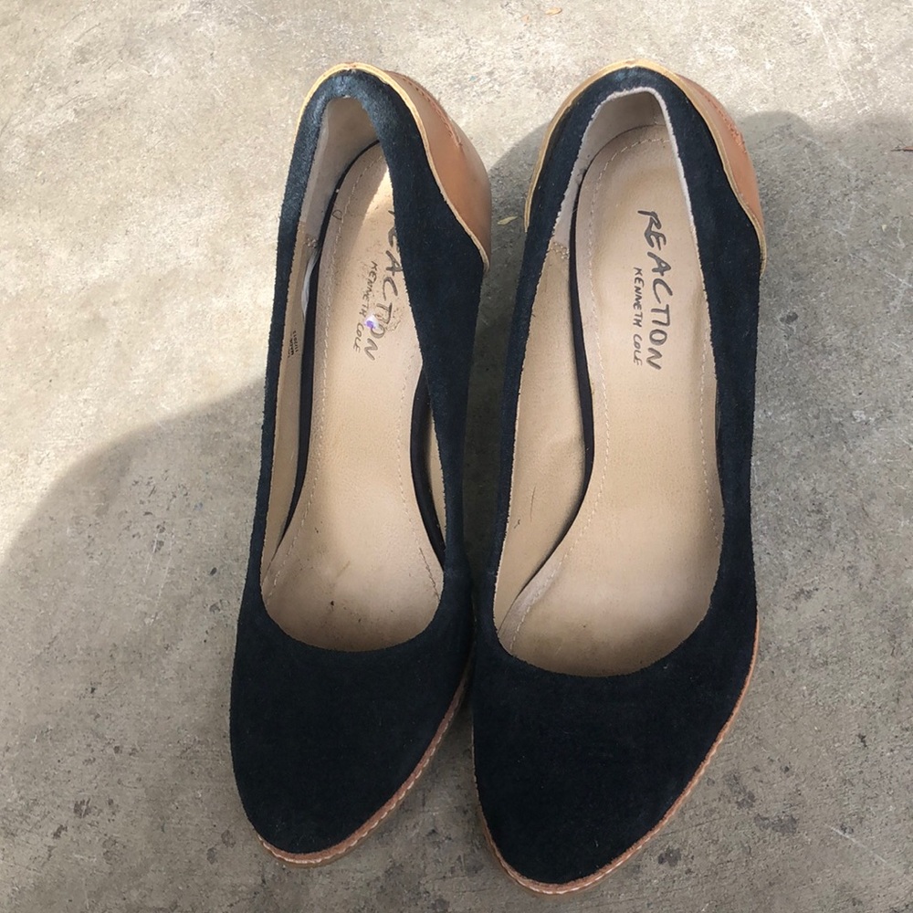 Suede and Leather Heels